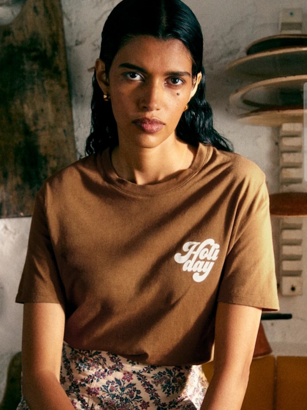 Sezane X Holiday T Shirt XL